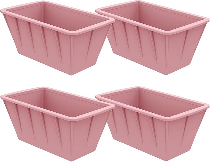 Extra Large Ice Cube Molds 4Pack 32LB Silicone Ice Block Molds for Ice Plunge Tub, Reusable Ice Cube Trays for Freezer, Giant Ice Cube Molds for Home Ice Baths,Cold Plunge Accessories (Pink)