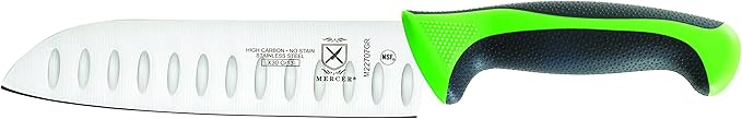 Mercer Culinary Millennia Colors 5-Piece Magnetic Board Set with Green Handles, Bamboo