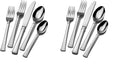Mikasa, Harmony Flatware Service for 4, 20 Piece Set, 18/10 Stainless Steel Silverware Set (Pack of 2)