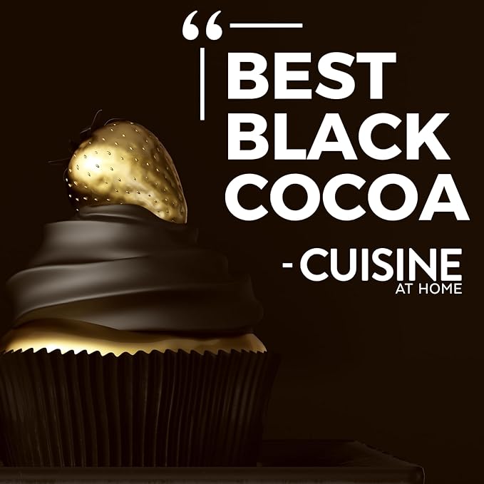 Black Cocoa Powder (5 lb) Bake the Darkest Chocolate Baked Goods, Achieve Rich Chocolate Flavor, Natural Substitute for Black Food Coloring, Dutch-Processed Cocoa Powder, Unsweetened, Extra Dark, Fair Trade Certified
