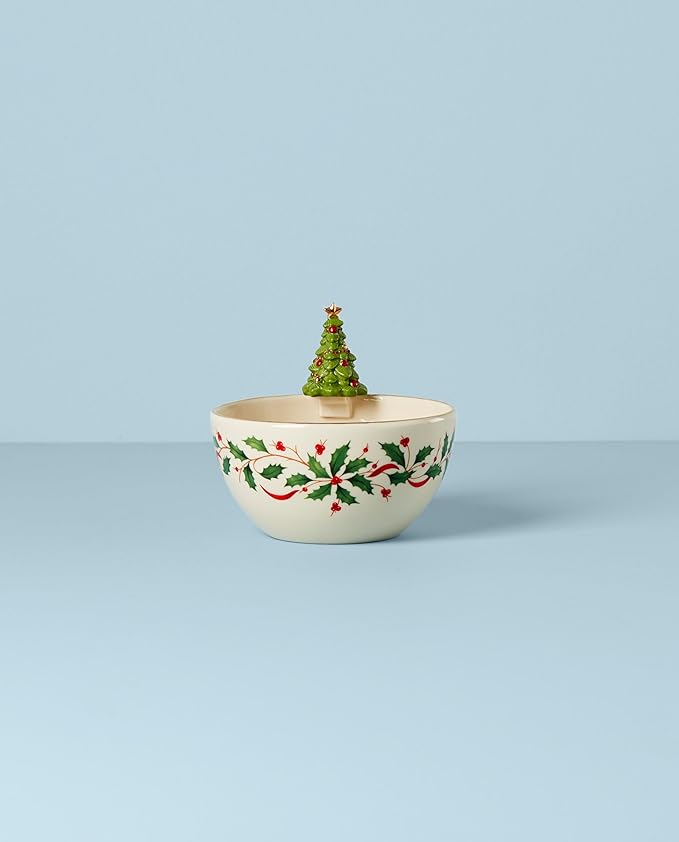 Lenox 893505 Holiday Tree Bowl, Christmas Hosting