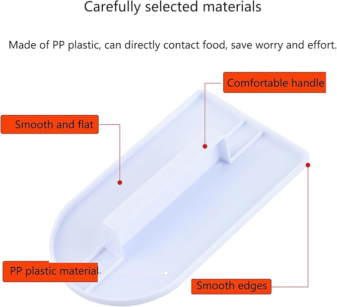 2 PCS Fondant Smoothing,Cake Decoration Icing Smoother, Paddle Fondant Polisher Finisher Sugarcraft Cups,fondant paddle,White,14.5 x 8 cm/5.7" x 3.1"