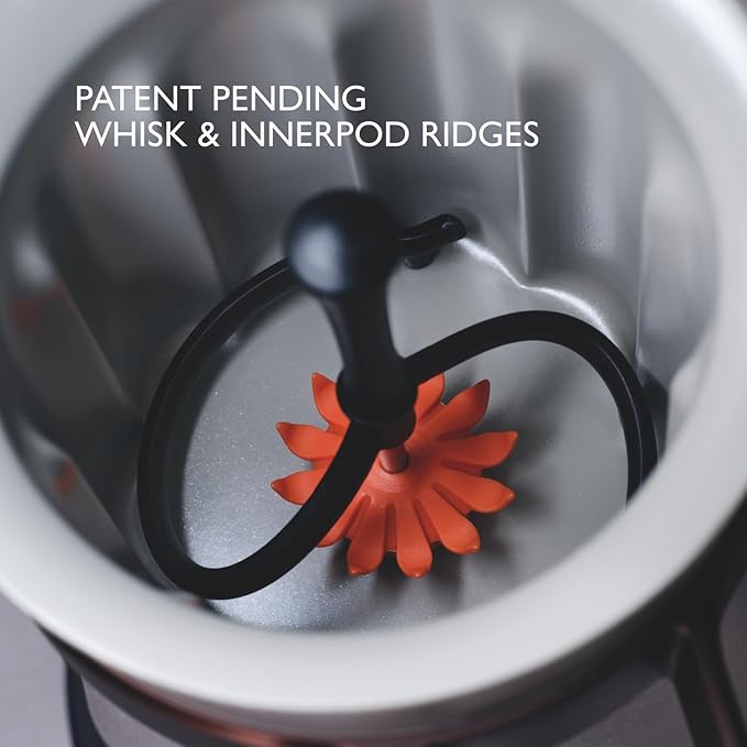 Hot & Cold Drinking Chocolate System - The ALL-NEW Velvetiser from Hotel Chocolat - Kit includes hot chocolate maker, 10 serving taster box, mug and glass - Chalk Edition