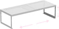 Stackable Expandable Metal Shelf Organizer - Adjustable Wire Storage Rack with Holes for Kitchen, Bathroom, Cabinet, Office - Space Saving, Durable & Sturdy Design（1PACK/Medium/White