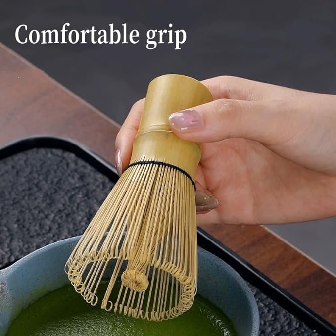 Matcha Whisk Bamboo Matcha Whisk for Traditional Starter Tool, Handcrafted Organic Traditional Japanese Chasen, Matcha Stirrer Wisk Mixer Brush for Authentic Tea Preparation (3)