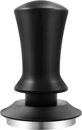 K COOL Coffee Tamper, Espresso Tamper, Premium Barista Tamper with Calibrated Spring, 100% Flat Stainless Steel Base Tamper for Espresso Coffee Machine (51mm, Black)