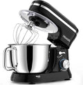 HOWORK Electric Stand Mixer,10+p Speeds With 6.5QT Stainless Steel Bowl,Dough Hook, Wire Whip & Beater,for Most Home Cooks,Black