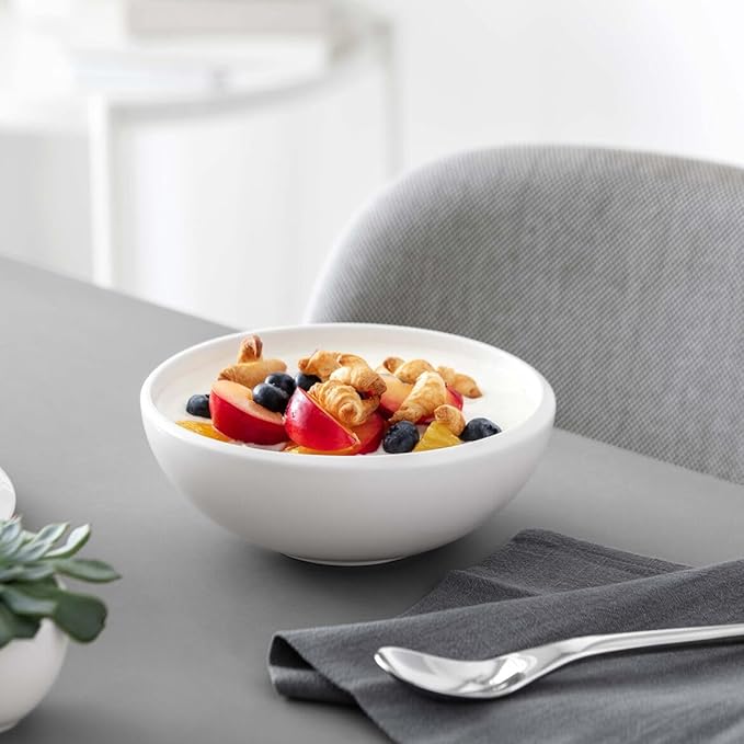 Villeroy & Boch NewMoon 12-Piece Dinnerware Set, Service for 4, Plates & Bowls, Premium Porcelain, Made in Germany