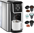 Mecity Coffee Maker 3 in 1 Single Serve Coffee Machine, Compatible with K cup Capsules, Instant Coffee Pot, Tea maker, 6,8,10 Oz Cup, Removable 50 Oz Water Reservoir, 120V 1150W
