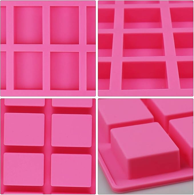 24-Cavity Rectangle Caramel Candy Silicone Molds,Chocolate Truffles Mold,Whiskey Ice Cube Tray,Grid Fondant Mould,Hard Candy Mold Pralines Gummy Jelly Mold