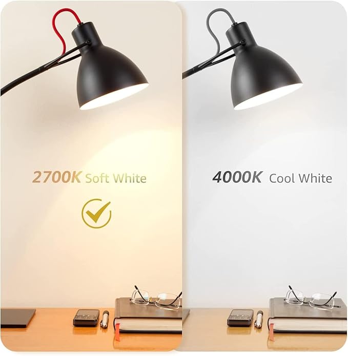 16 Pack ST19 Dimmable LED Edison Bulb, 5.5W (60W Equivalent), 500LM, CRI 95+, 2700K Soft White, E26 Medium Base, Vintage Filament, Clear Glass, Standard Type A Lamp, for Kitchen, Bathroom, Bedroom