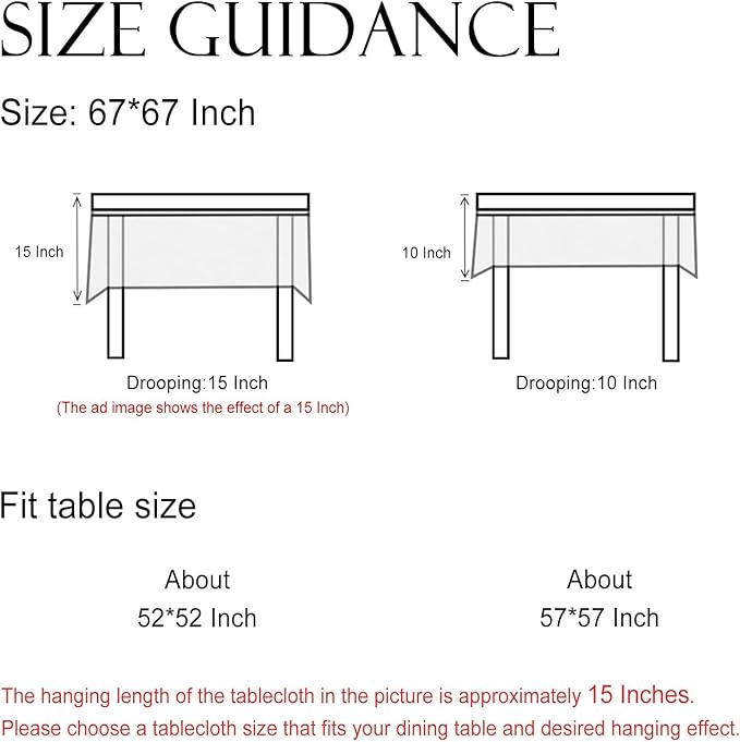 ISAENNE Designer Vintage Linen Square Table Cloth,Floral and Bird Pattern Elegant Tablecloths,Fall Wrinkle Resistant Home Decor Tablecloth for Dining Kitchen Party Christmas,67"*67"-Murad A