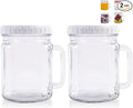 2 Pack Large Mason Jars Wide Mouth,74 oz Airtight Glass Jars with Lids, Food Storage Canisters for Fridge, Glass Canisters for Candy,Pickles, Sugar, Flour, Cookies, DIY Decor & Party Favors