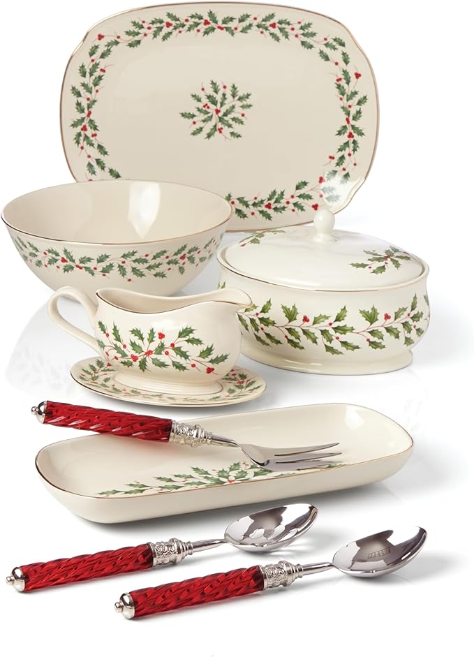 Lenox 830141 Holiday Serving Bowl, Christmas Hosting