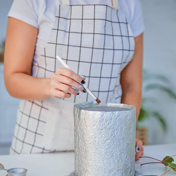 Sinmoe 10 Pieces Cake Candy Decorating Brushes Tools Cookie Decoration Brushes Pastry Brush and Stainless Steel Straight and Curved Tip Tweezers Pasta Tweezers for Baking Fondant (Macaron Color)