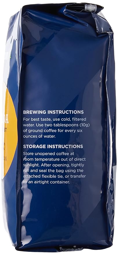 Amazon Fresh, Rwanda Whole Bean Coffee, Light Roast, 12 Ounce