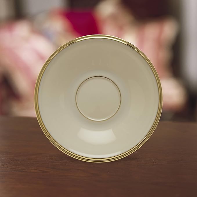 Lenox 140104040 Eternal Saucer, 1 Piece, Porcelain, 6" x 6"