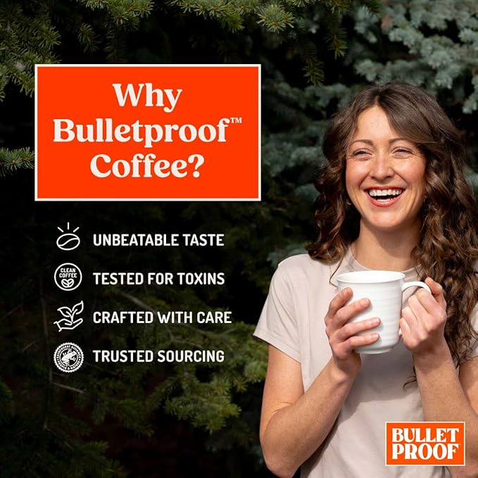 Bulletproof Original Medium Roast Whole Bean Decaf Coffee, 12 Ounces (Pack of 3), 100% Arabica Coffee Sourced from Central and South America