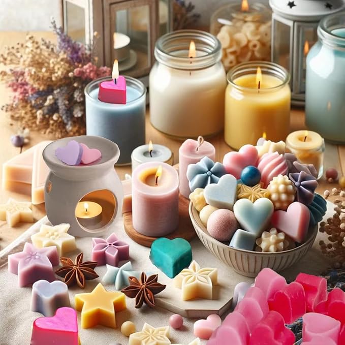 3PCS Hard Candy Molds Silicone, Gummy Chocolate Silicone Mold, Candle Soap Wax Melts Mold, 15 Cavity Heart Silicones Molds for Gummy, Hard Candy, Ice, Wax (Including Square, Round, Heart)