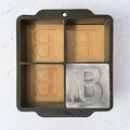 Letter B Monogram Ice Cube Mold Custom Ice Cube Mold 2 Inch Big Initials Silicone Ice Cube Tray Gifts for DAD Gifts for Him
