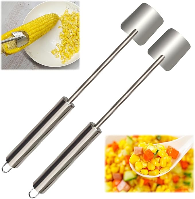 Corn Peeler, Corn on the Cob Remover, Suitable for Home Kitchens, Restaurant Chefs, Outdoor Dining Enthusiasts, Fast and Safe, (2 Pcs)