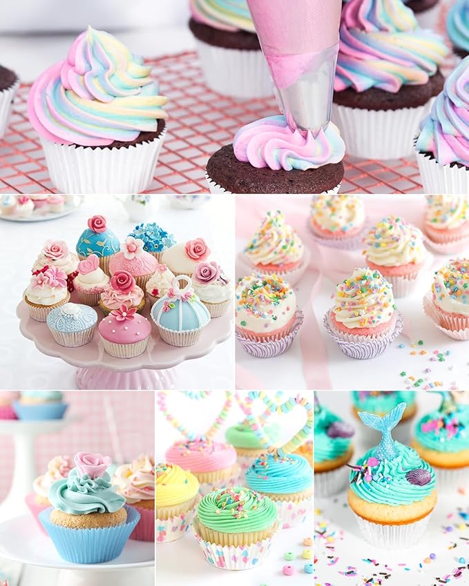 18/21/24 Inch Extra Large Piping Bags Disposable, 100 Pieces Icing Bags, Tipless Piping Bags, Thickened Pastry Bags, Non-Slip & Anti-Burst, Frosting Piping Bags for Cakes Cookies Decoration