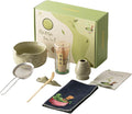 Matcha Whisk Set, 7 PCS Matcha Kit with Matcha Bowl with Spout, Bamboo Matcha Whisk and Scoop, Matcha Accessories & Sifter – Complete Matcha Set for Tea Lovers, Matcha Gift Set (Green)