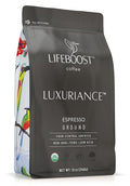 Lifeboost Organic Espresso Ground Coffee - Non-GMO Low Acid Single Origin USDA Shade Grown Organic Espresso Coffee - Third Party Tested For Mycotoxins & Pesticides 12oz Bag