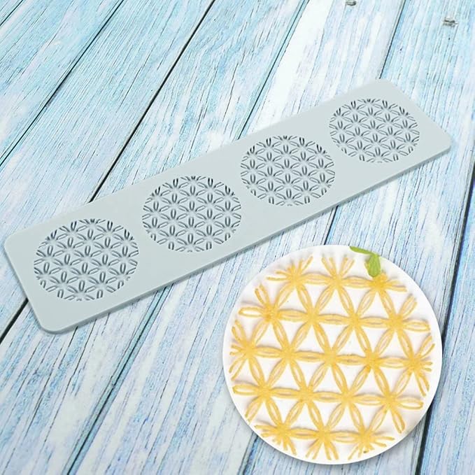 Silicone Molds 3D Hollow Leaf Chocolate Molds Honeycomb Bee Candy Mold Flower Pattern Fondant Mold Cake Topper Sugar Craft Decoration (B_Leaf 10 * 2.8 * 0.12inch)