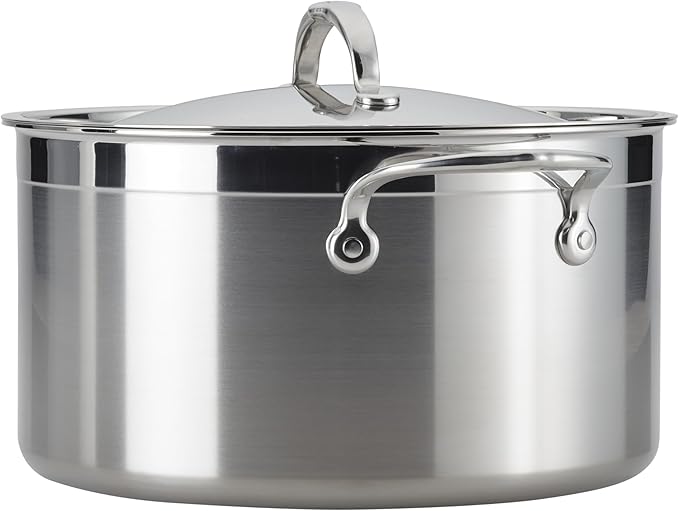 Hestan - ProBond Collection - Professional Clad Stainless Steel Stock Pot, Induction Cooktop Compatible, 8 Quart