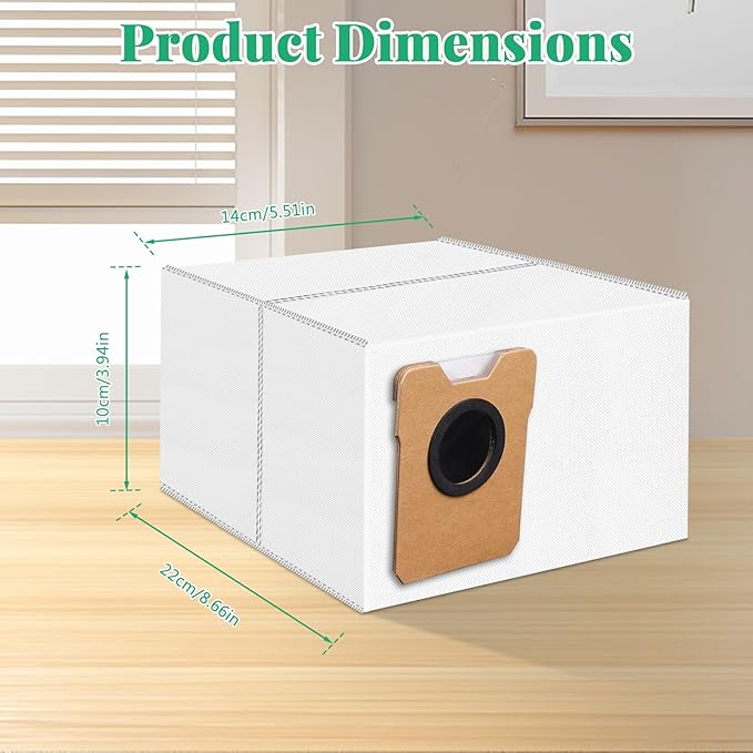 12 Pack Dust Bags Compatible with Eufy Omni C20, C10 Robot Vacuum, 4-Layer Replacement Disposable Bags