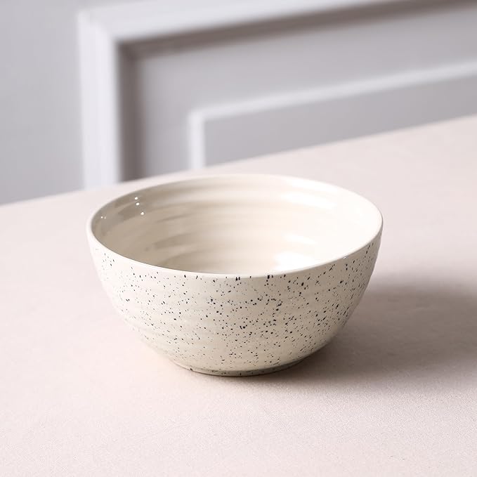 Stone Lain Dua 4-Piece Bowl Set Stoneware, White