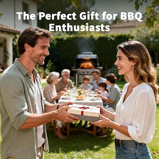 Smart Bluetooth Wireless Meat Thermometer, Standalone Display Base, Digital Meat Thermometer with App Control, 500FT Wireless Range for BBQ, Grill, Oven, Smoker, Air Fryer Needs