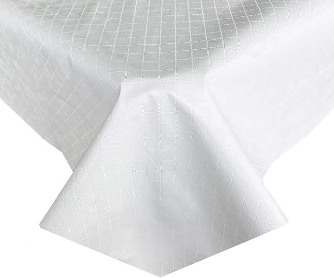 Newbridge Quilted Waterproof Cut to Fit Table Pad Protector with Flannel Backing, Heat Resistant, Wipe Clean, Cushioned Pad Protects Table from Spills and Scratches, 52" x 90"