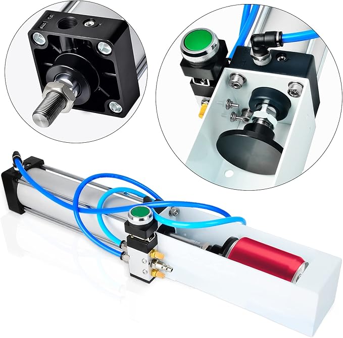 TAISHER Push Valve Aluminum Can Crusher，Eco-Friendly Recycling Tool，Heavy Duty Pneumatic Cylinder Soda Beer Can Crusher