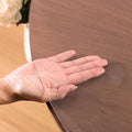 Clear Round Table Cover Protector 36 Inch, 1.5mm Transparent Plastic Table Protector Waterproof, Anti-Scratch Clear Desk Mat for Office Desktop Dresser Dining Table, FDA Compliant