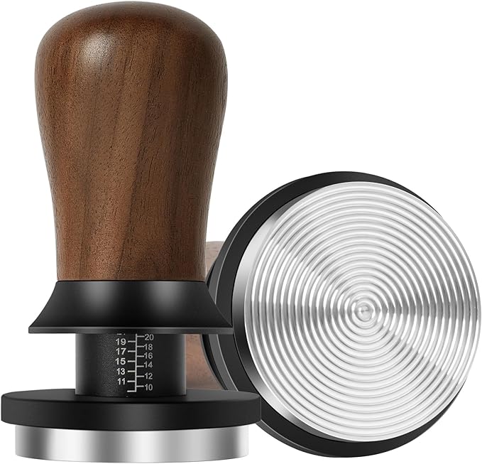 PUSEE 53.3mm Espresso Coffee Tamper - Premium Barista Coffee Tamper, Constant 30lb Calibrated Double Spring Stainless Steel Ground Espresso Tamper,Fits for All 54mm Portafilters,Espresso Accessories