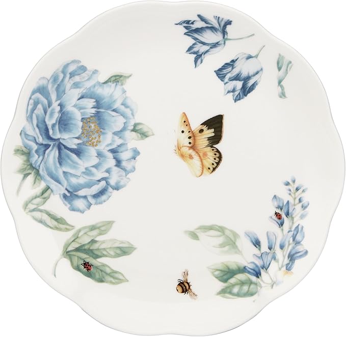 Lenox 833416 Butterfly Meadow Blue 4-Piece Dessert Plate Set