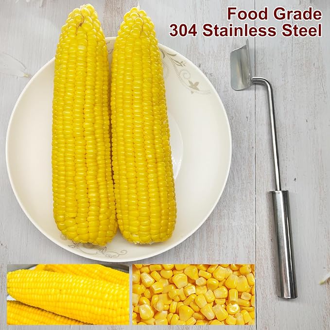 Corn Peeler, Corn on the Cob Remover, Suitable for Home Kitchens, Restaurant Chefs, Outdoor Dining Enthusiasts, Fast and Safe, (2 Pcs)
