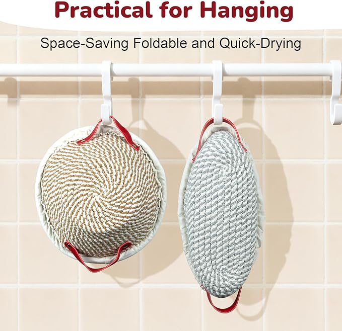 Banneton Bread Proofing Basket Set, Round & Oval Sourdough Proofing Baskets with Liners, Covers & Silicone Bread Mats, Sourdough banneton basket for Sourdough Baking Supplies