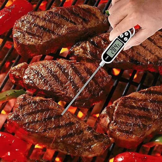 6pcs Candy Thermometer Digital Instant Read for Meat Kitchen Cooking Food Oil Deep Fry BBQ Grill Smoker (6, 23.2in)