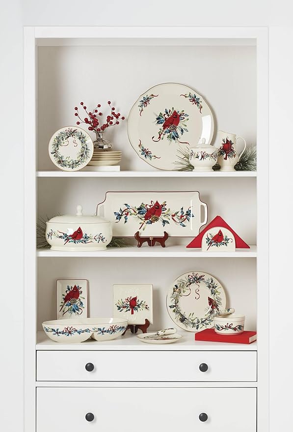 Lenox 870601 Winter Greetings Covered Dish, Christmas & Holiday Hosting