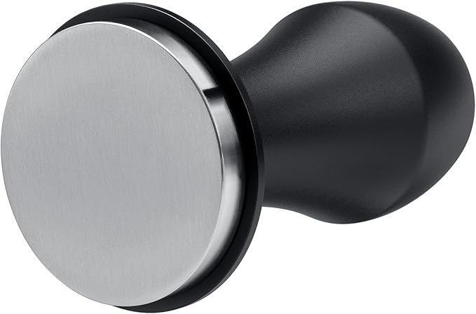 Normcore 49.7mm Coffee Tamper V4.1, Spring-loaded Tamper with Click Feedback For La Pavoni Pre-Millennium, ROK Espresso Maker, Black