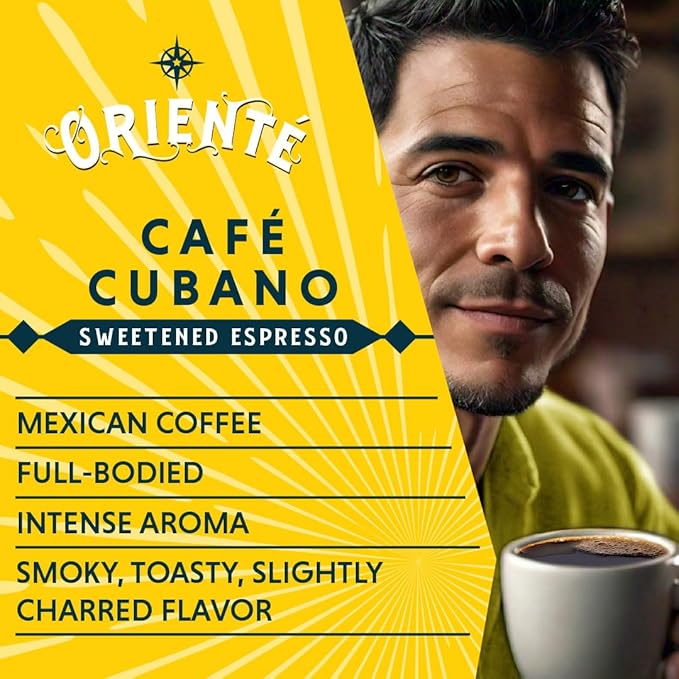 Oriente Dark Roast Instant Coffee, 20 ct, Sweetened Espresso – 100% Arabica Coffee, Instant Hot or Iced Coffee - Just add water