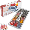 KAYCROWN 18/8 Stainless Steel Ice Cube Tray, 18 Slot Ice Tray with Easy Release Handle for Making Various Ice Cubes and Frozen Foods, Removable Slots for Easy Ice Cube Removal and Cleaning
