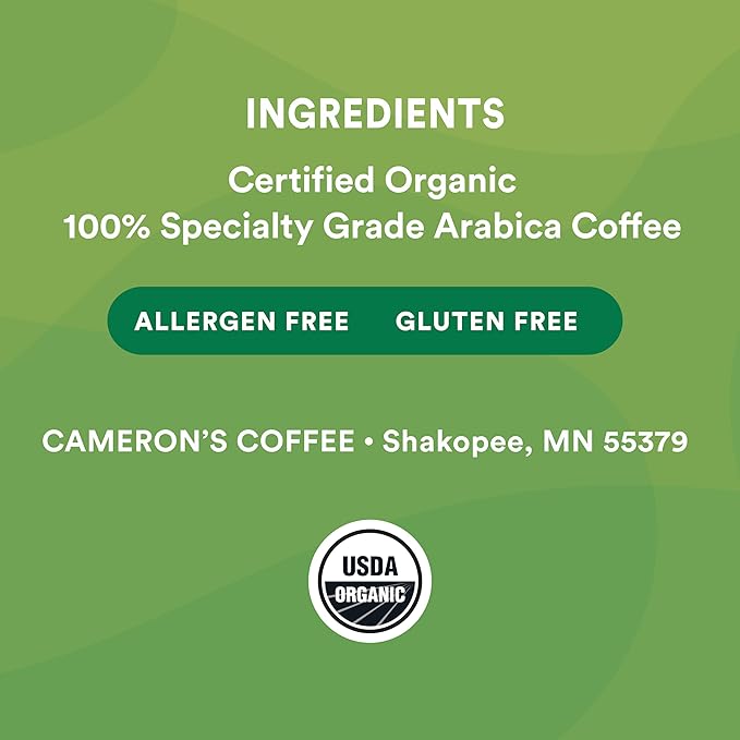 Cameron's Coffee Roasted Whole Bean Coffee, Organic Espresso, 4 Pound