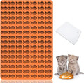 Cat Treat Molds, 112 Cavities Mini Fish Shape Silicone Mold for Baking Pet Treats/Biscuits/Snacks for Cat, Dog or Kids as Awards, Food-Grade Fish Mold for Candy/Chocolate (with a Scraper)