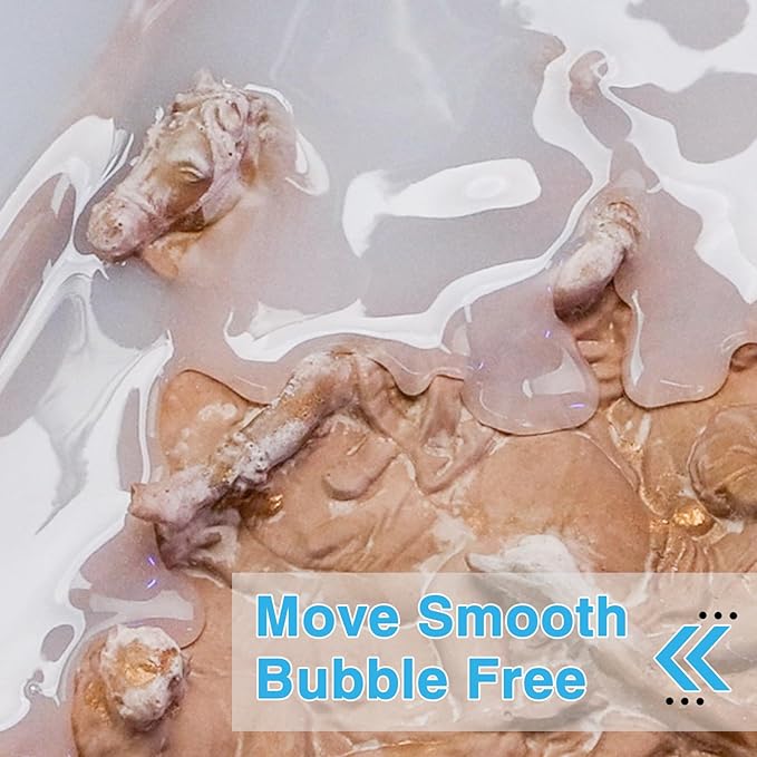 LET'S RESIN Silicone Mold Making Kit 15A, 4H Faster Curing Liquid Silicone Rubber, Super Elastic Translucent Clear Mold Making Kit, Molding Silicone for Silicone Molds, Soap Making, Clay(22lbs)