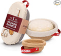 Banneton Bread Proofing Basket Set of 3 (9" Round & 10" Oval& 5" Round) - Natural Cotton Rope Sourdough Proofing Baskets with Reusable Liners & Dust Covers - Artisan Bread Baking Supplies