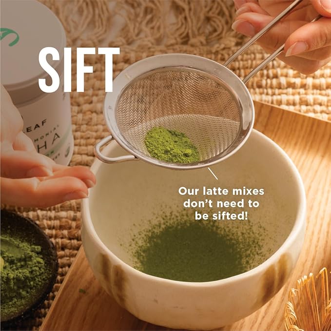Jade Leaf Matcha - Stainless Steel Sifter - Eliminate Clumps In Your Green Tea Powder - Great Gift for Matcha Lovers
